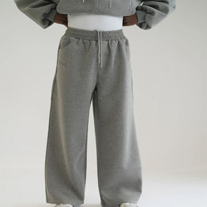 OEM Custom Made Solid Color Plus Size Double Sleeve <b>Zip</b> <b>Up</b> <b>Hoodie</b> & Baggy Jogger Set Custom Printed Logo Tracksuit For Men - Product Image 3