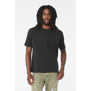 Bella + toile luxe Hip Hop T-Shirt homme 100% coton surdimensionné Anti-rides et respirant personnalisé lourd 100% coton de haute qualité - Product Image 5