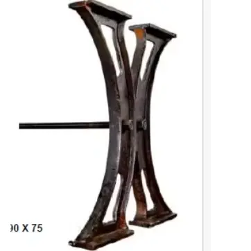 Indsutrial Dining Table Cast Iron Leg Decorative Leg Heavy Table Industrial Furniture office furniture with wooden top