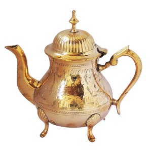 New MetalTea Pot for Serving Tea New Embossed Brass Tea Pot in for Kitchenware Latest Milk Pot New Coffee <b>Kettle</b> in New Style - Product Image 6