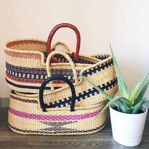 Cesta de bebé de hierba marina funcional para recién nacido, almacenamiento de guardería, cestas de cama de bebés de algas marinas - Product Image 6