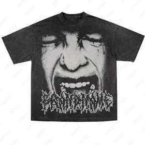 T-shirts personnalisés à col ras du cou 100% coton à manches courtes T-shirts sérigraphiés graphiques surdimensionnés lourds pour hommes - Product Image 4