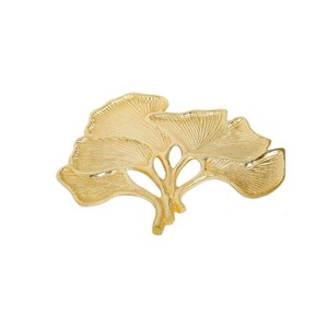Plateau en métal plateau de service de fruits plateau élégant de conception de feuille fabricant et fournisseur plateau de service de feuille de nouveau Design - Product Image 6