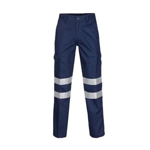 Hi Vis Safety Work Wear Pantalones Cinta reflectante Mejor color azul sólido Hombres Work Wear Pant 2024 - Product Image 5
