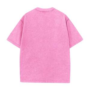 Haute qualité lavé à l'acide 100% coton grande taille hommes T-shirts impression broderie Baggy blanc unisexe surdimensionné T-shirt pour hommes - Product Image 6