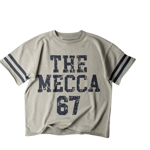 Howard the Mecca 67 Estilo vintage Formal de punto Camiseta transpirable Retro College Graphic Tee Oversized Unisex Streetwear Front - Product Image 1