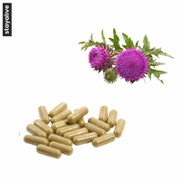 Capsules de Chardon-Marie 100% Naturelles et Pures |   Capsules végétariennes pour adultes |   Fibres alimentaires et antioxydants pour la santé digestive