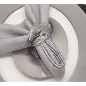 Design fabuleux feuille d'or porte-serviettes décoratif porte-serviettes en métal de qualité de luxe pour décor de Table de Restaurant d'hôtel - Product Image 6