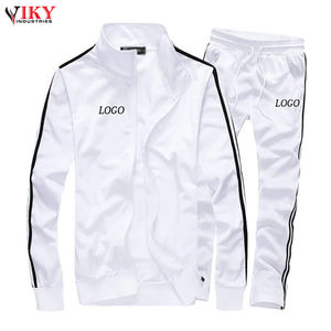 ชุดวอร์มมีซิปสำหรับผู้ชายชุดเล่นกีฬาสไตล์แถบยาวแต่งสีตามสั่งโลโก้ตามสั่งโดย viky Industries - Product Image 2