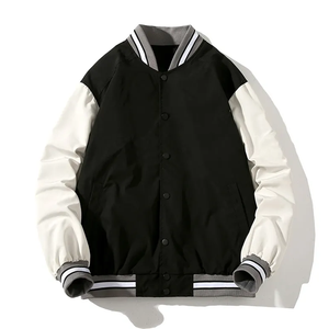 Best Price Women's Varsity Jacket Casual Wear Quick Dry Breathable Material Solid Pattern Stand Collar <b>Wool</b> Bulk Quantity <b>Dye</b> - Product Image 5