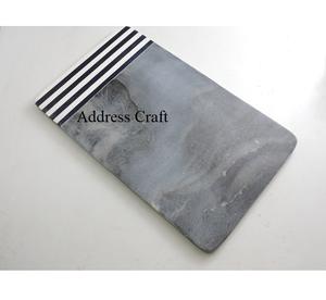 Plateau de service ovale en marbre blanc et gris de style luxueux pour la cuisine, vente chaude de planches à découper en marbre pour Noël - Product Image 1