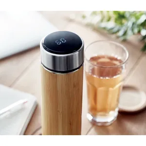 Thermos Panay 480ml en bambou, vaisselle intelligente, durable et écologique, merchandising - Product Image 3