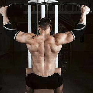 ปลอกรัดข้อศอกทำจากนีโอพรีนขนาด7มม. ปลอดภัยไม่ลื่นสำหรับฟิตเนสแบบแข็งแรงโลโก้ตามสั่ง - Product Image 3