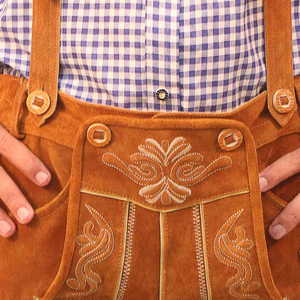 Lederhosen en cuir véritable sur mesure pour hommes, vente en gros, longueur genou, séchage rapide, respirant, pantalon décontracté pour l'Oktoberfest - Product Image 5
