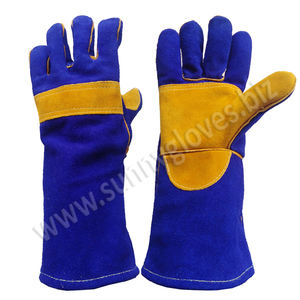 Gants de soudage en cuir industriel, résistants à la chaleur, gants de sécurité pour le soudage MIG TIG ARC - Product Image 4