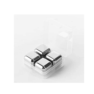 Accessoires de barre refroidissant des glaçons en métal ensemble de glaçons réutilisables en acier inoxydable forme ronde au meilleur prix - Product Image 2