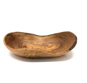 Bol à collation en bois d'olivier Rustique Live Edge Bol à collation fait à la main pour les bonbons aux fruits Chips Plus - Product Image 4