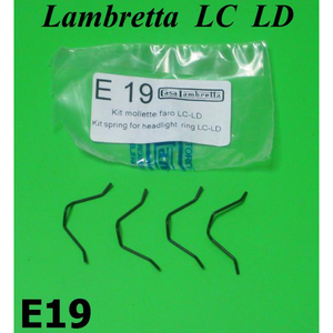Juego de clips de resorte para faros delanteros Lambretta LC + LD - Product Image 1