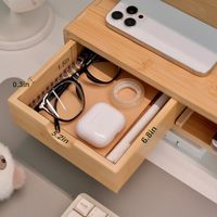 Support d'écran en métal avec tiroir, organisateur de bureau ergonomique à un seul niveau avec gestion des câbles pour le bureau à domicile