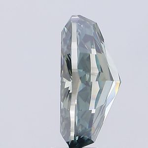Diamant ovale de laboratoire certifié IGI, vert grisâtre vif, pour la fabrication de bijoux fins, vente en gros - Product Image 3