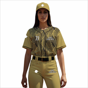 เครื่องแบบซอฟต์บอลแบบมีกระดุมปิดเครื่องแบบซอฟต์บอลสั่งพิมพ์ได้ตามต้องการ - Product Image 1