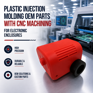 <b>Plastic</b> Injection Molding OEM Parts with CNC Machining for Electronic <b>Enclosures</b> - Product Image 2