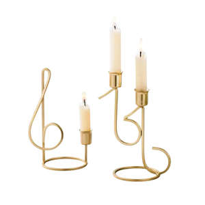 Latest Decorative Candle Holder And Stand Golden Aluminium Metal Candlestick Candle Holder Home Decoration Dinner <b>Accessories</b> - Product Image 6