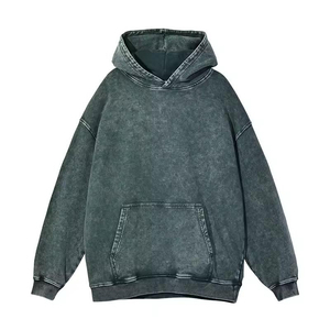 Venta al por mayor nuevo OEM personalizado logotipo sudaderas con capucha sin cuerda de alta calidad francés Terry 100% algodón Sudadera con capucha hombres de peso pesado sudaderas con capucha - Product Image 4