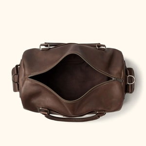 Sac de voyage en cuir marron INDEX 20-36L, forme ovale, avec poignée supérieure, sac à dos de voyage pour hommes, durable - Product Image 3