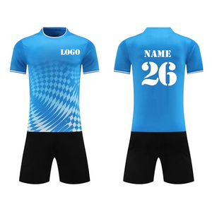 Maillots de football personnalisés de haute qualité, impression numérique, 100% polyester, séchage rapide, respirants, col en V, uniformes en gros pour adultes - Product Image 1