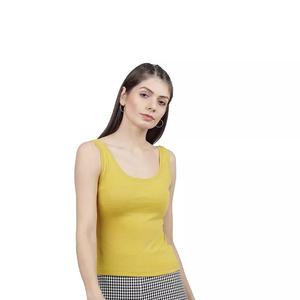 Haute qualité dames maillots culture lâche débardeurs taux de gros nouveau bloc de couleur tricoté débardeur pour les femmes - Product Image 1