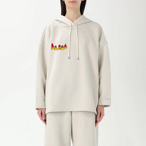 Sudaderas con capucha de peso pesado para mujer, sudaderas con capucha personalizadas con estampado de soplo 3D para mujer, sudadera con hombros caídos de alta calidad para mujer - Product Image 6