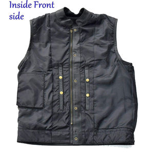 Wholesale New Loose Fit Top Selling <b>Leather</b> <b>Vest</b> Custom Size <b>Leather</b> <b>Vest</b> Solid Colo Breathable <b>Leather</b> <b>Vest</b> For Online Sale - Product Image 6