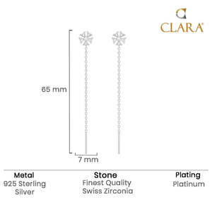 NOVAMART Fine Floral <b>Threader</b> Drop <b>Earrings</b>-925 Sterling Silver Wholesale Export - Product Image 5