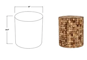 Mesa auxiliar de diseño moderno de alta calidad, muebles de madera hechos a mano, estilo de Panel de cáscara de coco para sala de estar, conjunto directo de Vietnam - Product Image 6