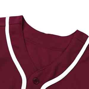 Maillot de baseball personnalisé, coupe décontractée, 100% polyester, tissu respirant, séchage rapide, unisexe, parfait pour les tenues décontractées et les activités d'équipe - Product Image 4