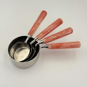 Wholesale new Shape Stainless Steel 202 Large Small Saucier <b>Measuring</b> <b>Spoon</b> Sauce <b>Spoon</b> Spout <b>Spoon</b> With Resin Handle - Product Image 4