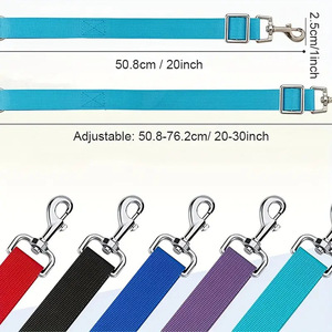 Sangles de fixation réglables pour seaux d'alimentation, filets à foin et mangeoires pour chevaux et bétail, avec crochets, pour paniers d'alimentation et cordes de suspension agricoles - Product Image 2