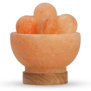 2025 nuevo diseño hecho a mano ecológico sal del Himalaya cuencos lámpara tallada a mano artesanías naturales para la venta - Product Image 2