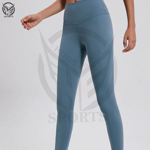 กางเกงออกกำลังกายขายส่งสำหรับผู้หญิง เอวสูง ยกสะโพก ผ้าเนื้อนุ่ม ยืดหยุ่น แห้งเร็ว น้ำหนักเบา ความยาวเต็มตัว เหมาะสำหรับวิ่ง ฟิตเนส และเล่นกีฬา - Product Image 2