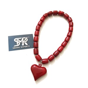 Collier pendentif ange en résine artisanale multicolore exclusif, perles épaisses pour femmes, tendance moderne, mode quotidienne - Product Image 6