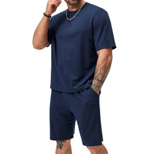 Vente en gros personnalisé 100% coton deux pièces Street Wear ensemble de shorts de sport séchage rapide respirant et confortable pour l'été - Product Image 1