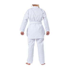 Traje de Taekwondo de 2 piezas de alta calidad unisex, estampado de logotipo personalizado, equipo de rendimiento de entrenamiento de artes marciales ajustable para adultos - Product Image 3
