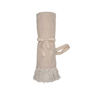 Coperta Raschel Riciclata Sostenibile con Frange - Product Image 2