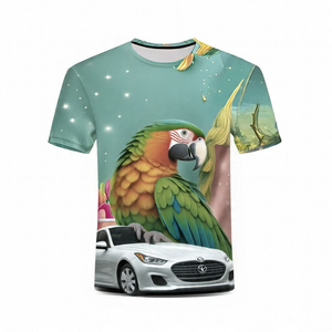 Vente en gros sérigraphié 100% polyester T-shirts de sport tricotés formels pour hommes T-shirts OEM personnalisés marque Logo imprimé - Product Image 5