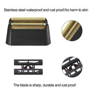 Juego de 4 Cuchillas de Repuesto Negras para Afeitadora Eléctrica de Doble Cuchilla, con Lámina y Cuchilla de Corte, Alimentación USB, Lavable, para Uso Facial - Product Image 2