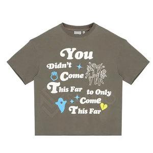 Venta en Línea de Camisetas de Manga Corta para Hombre, Corte Holgado, 100% Algodón, Transpirables, de Secado Rápido, con Diseño Estampado - Product Image 1