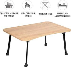 Bandeja de cama plegable para escritorio de regazo para dormitorio universitario y hogar con asas y patas plegables, escritorio perfecto para computadora portátil perfecto - Product Image 2