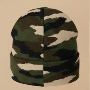 New Arrival Custom Logo Design <b>Camo</b> Men's Beanies For Winter Streetwear Beanie <b>Caps</b> For Mens Comfortable Knitted Style jacquard - Product Image 5