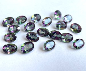 Topacio Místico Natural de 6x8 mm, Ovalado, Facetado, Excelente Calidad - Topacio Místico Superior, Ovalado, Facetado - Product Image 2